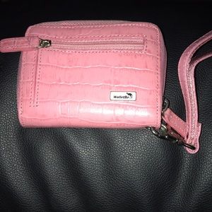 Pink leather walletbe